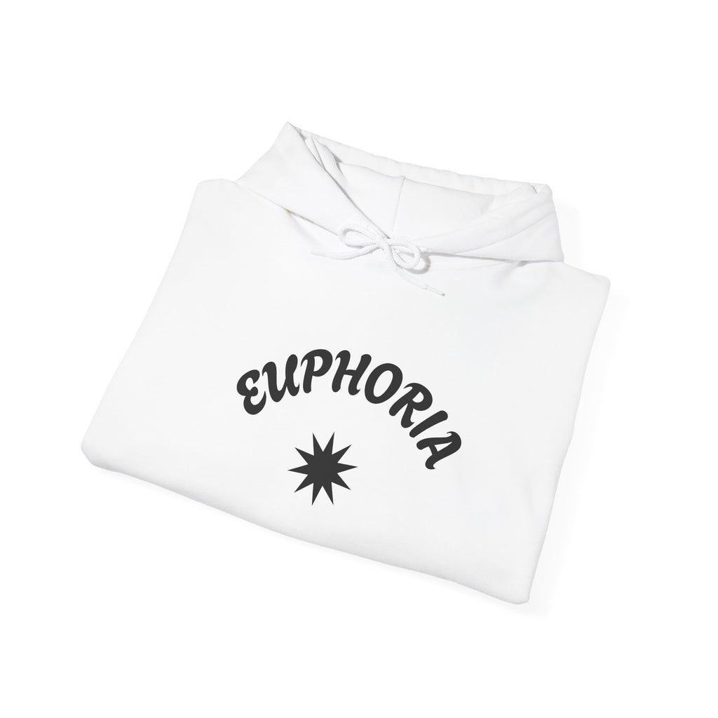 Euphoria Star Hoodie – Minimal Graphic White Pullover