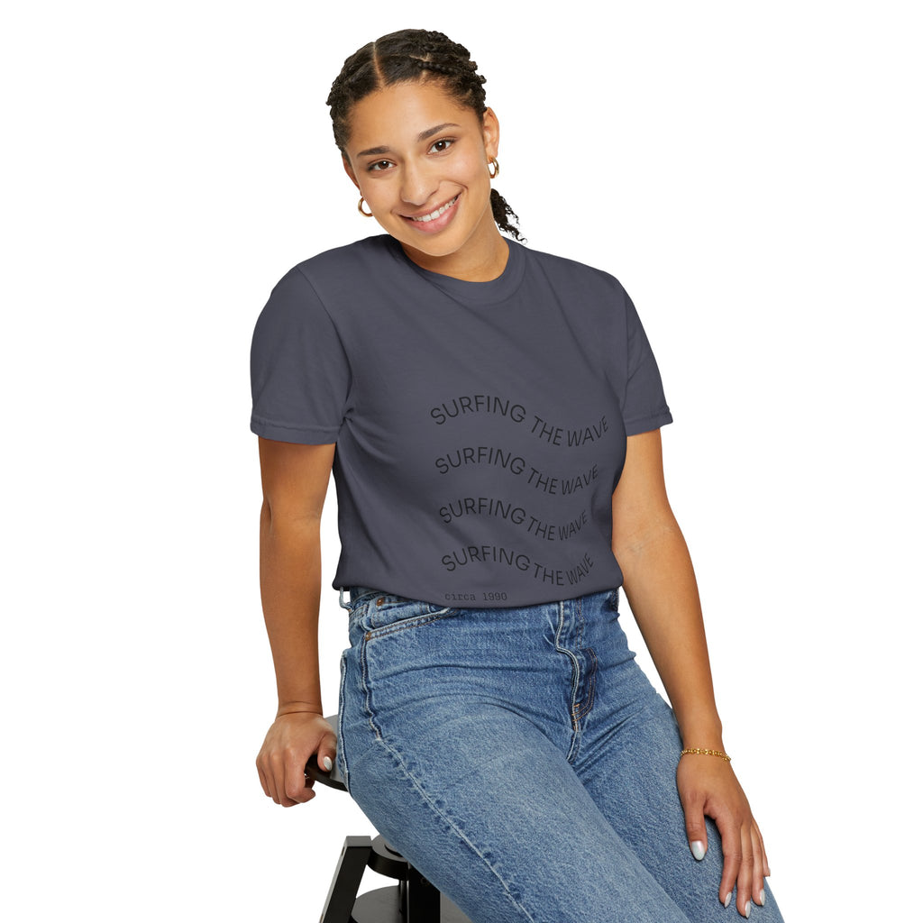 Surfing The Wave Graphic T-Shirt — Retro Beach Vibe Tee