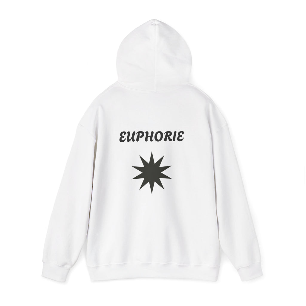Euphoria Star Hoodie – Minimal Graphic White Pullover