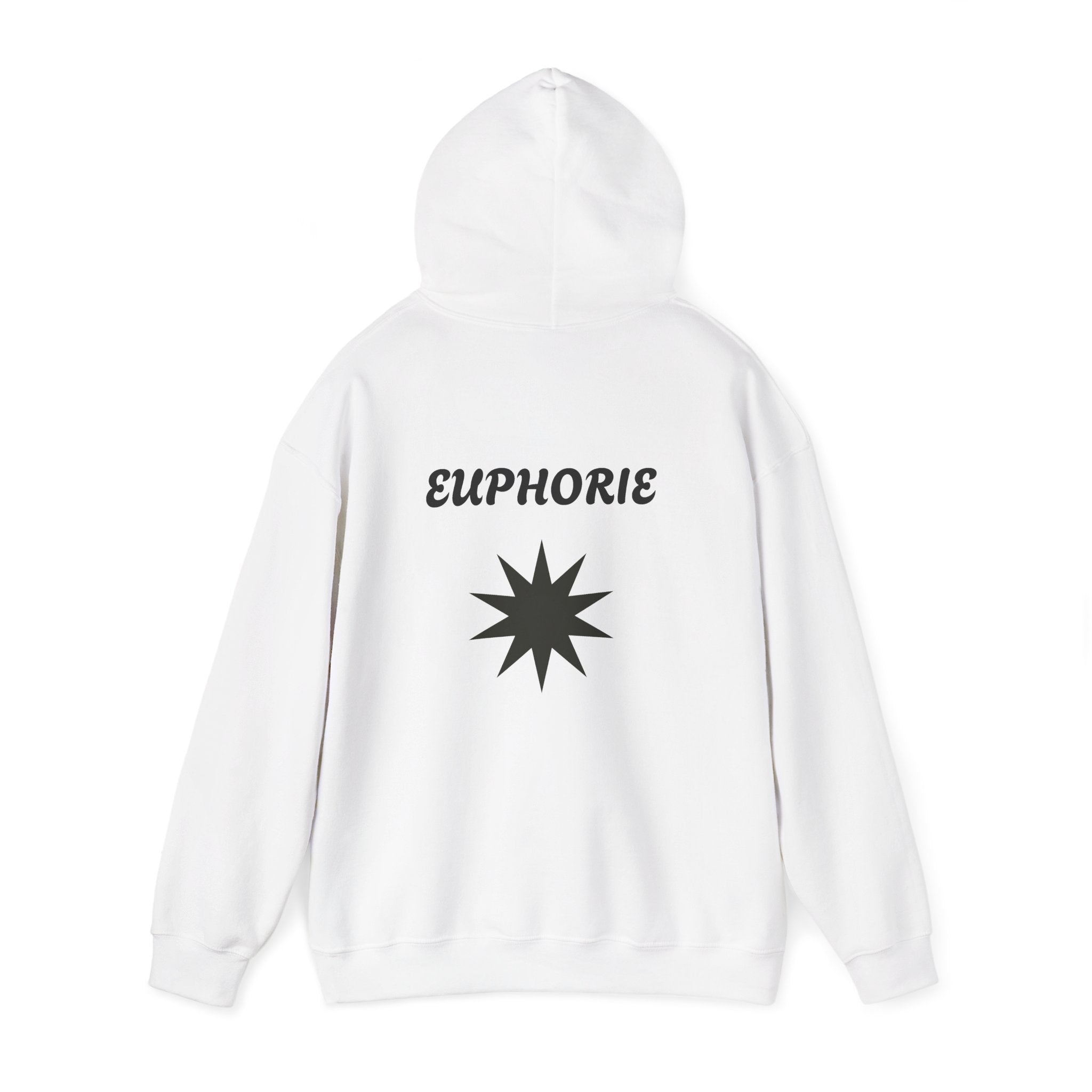 Euphoria Star Hoodie – Minimal Graphic White Pullover