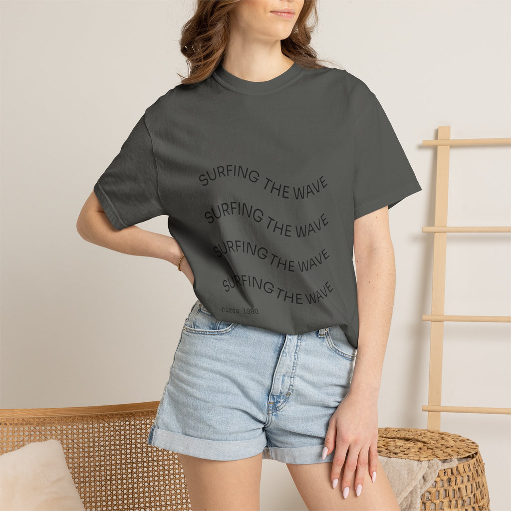 Surfing The Wave Graphic T-Shirt — Retro Beach Vibe Tee