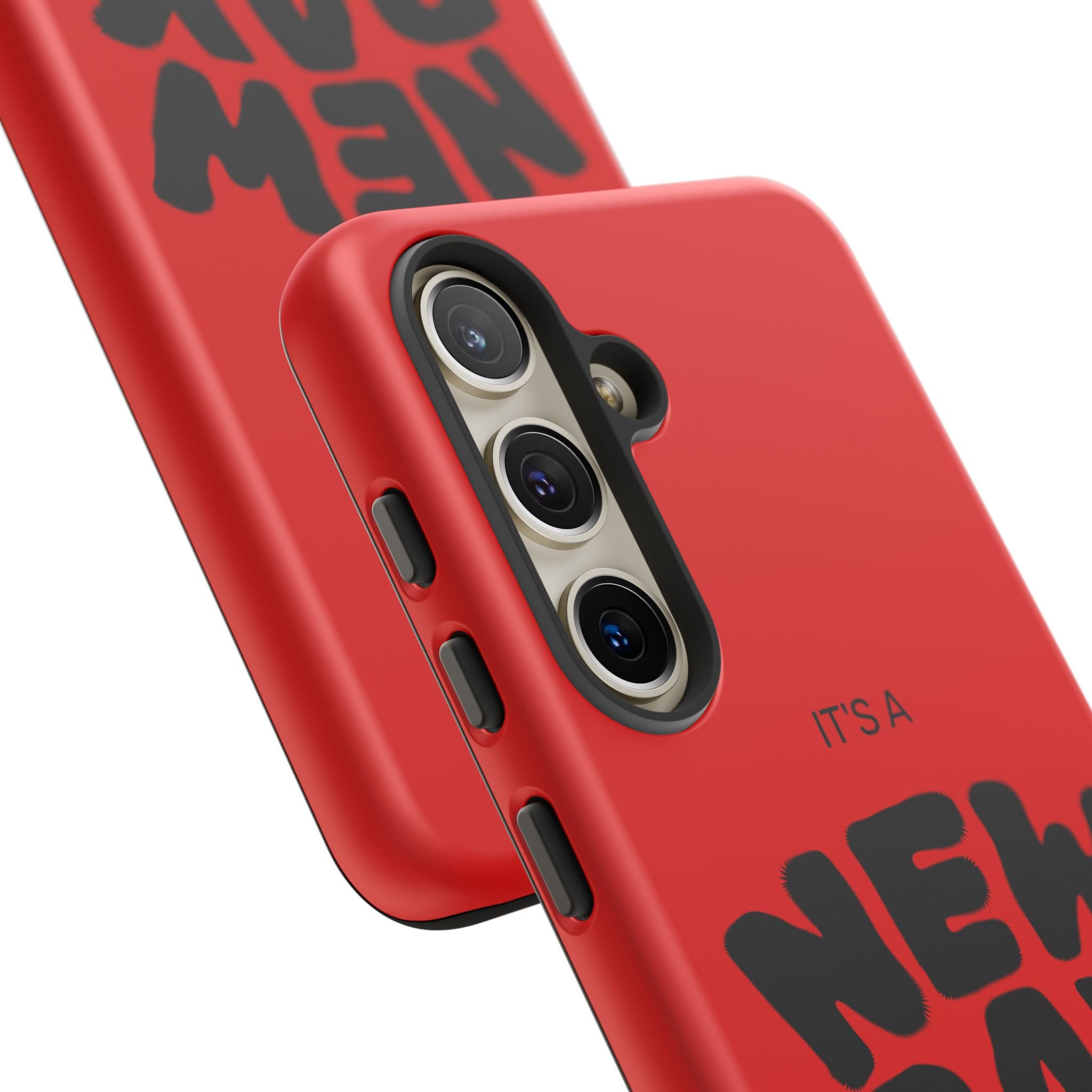Red 'It's a New Day - Rise N' Shine' Phone Case — Motivational Protective Cover