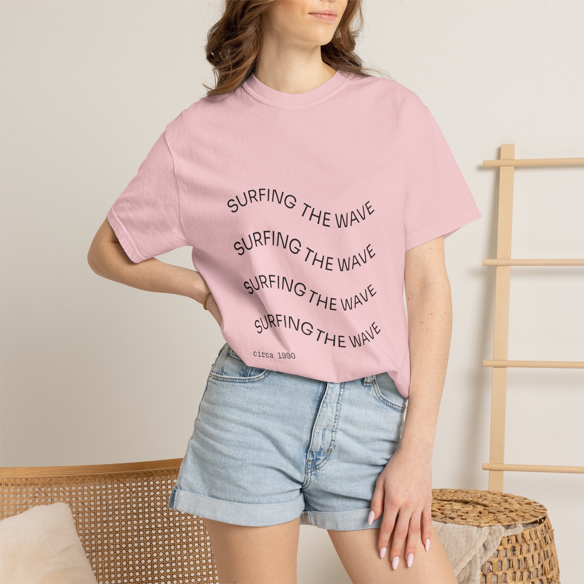 Surfing The Wave Graphic T-Shirt — Retro Beach Vibe Tee