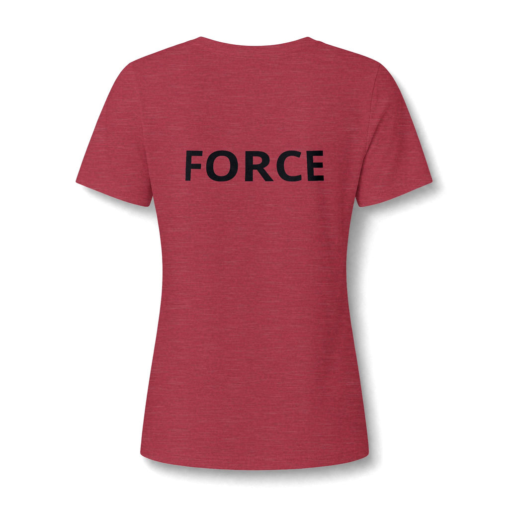 Women's V-Neck Tee — "May the Force Be With You" Lightly Printed Star Wars Fan Shirt