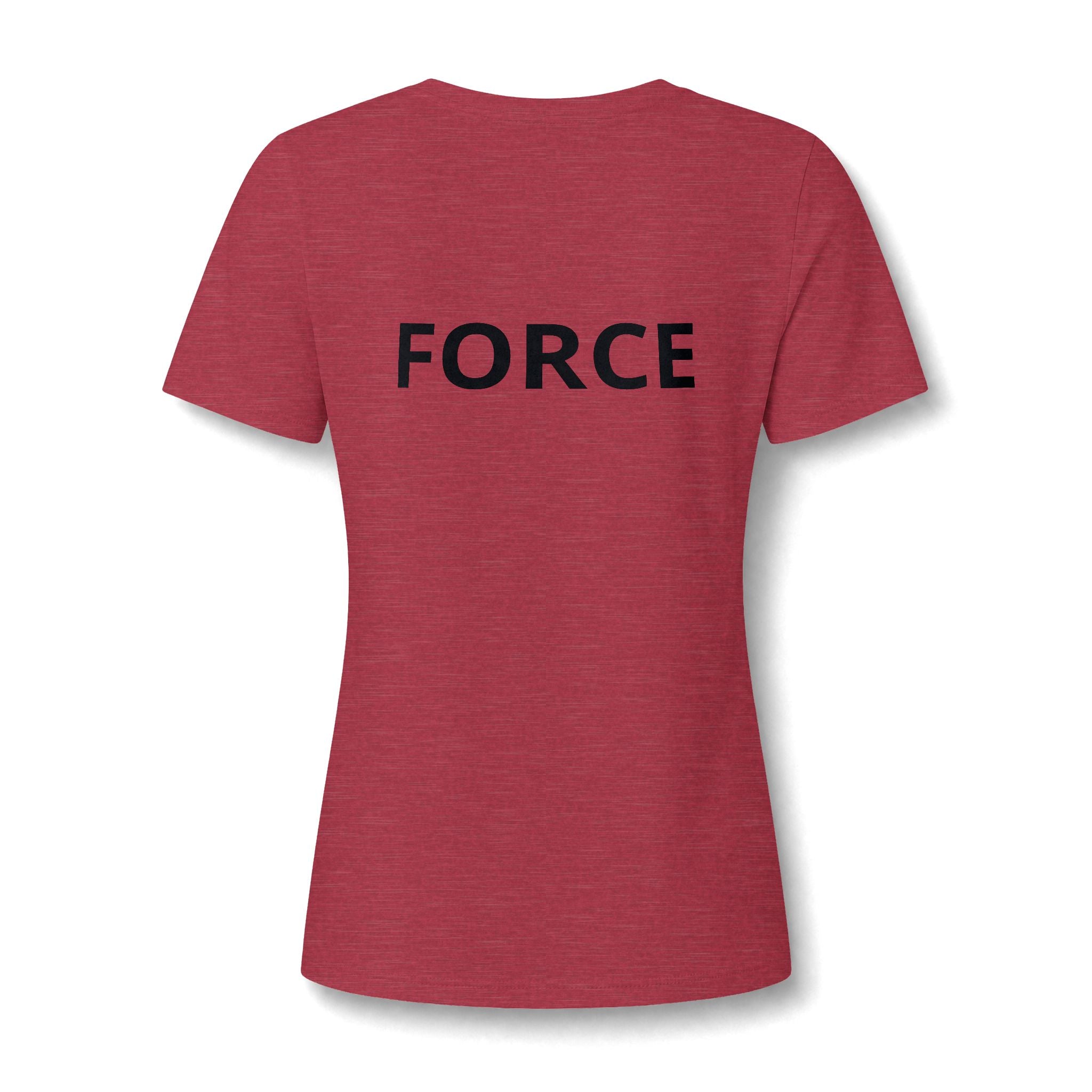Women's V-Neck Tee — "May the Force Be With You" Lightly Printed Star Wars Fan Shirt