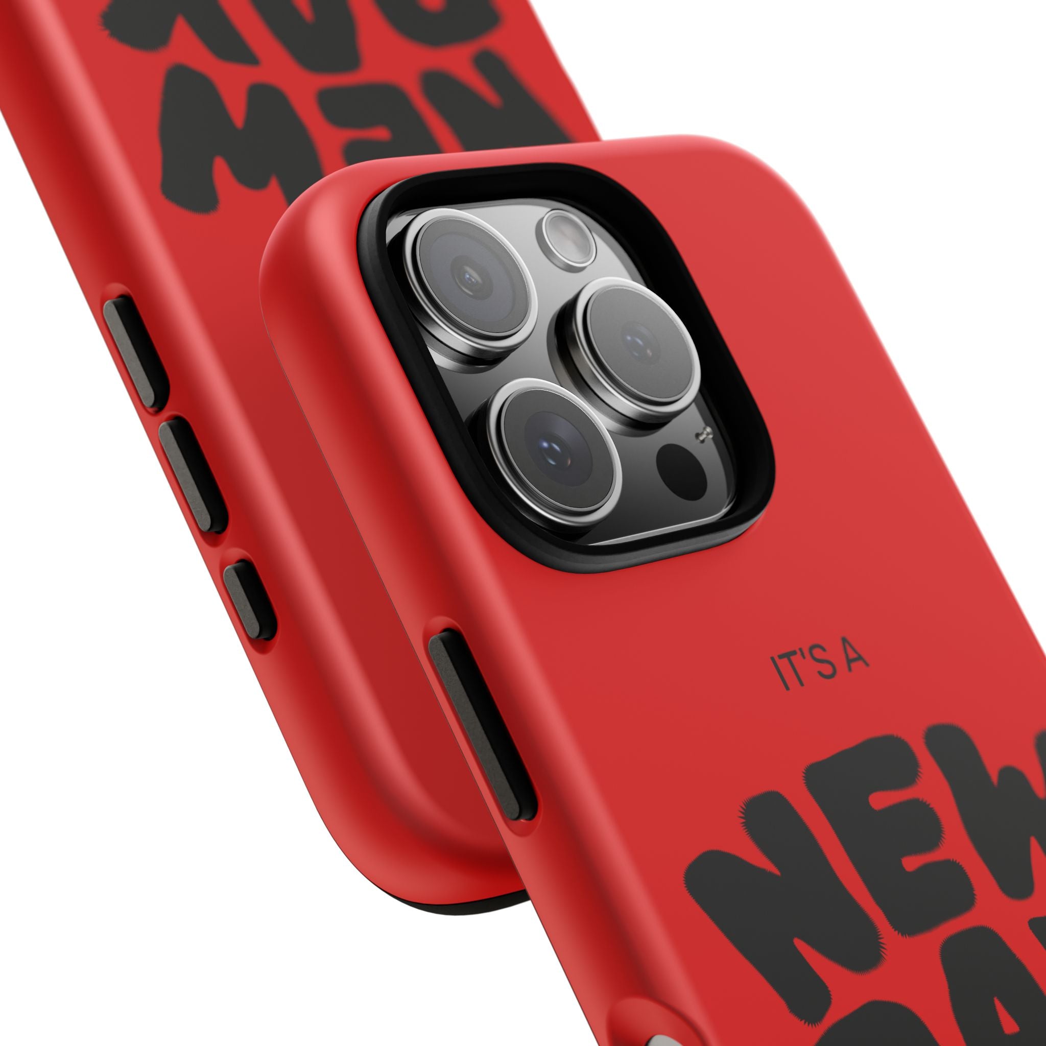 Red 'It's a New Day - Rise N' Shine' Phone Case — Motivational Protective Cover