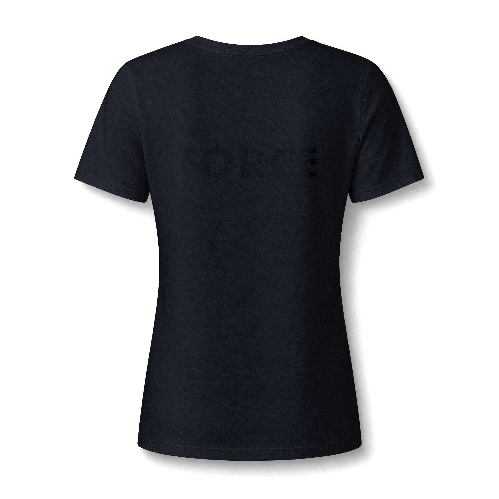 Women's V-Neck Tee — "May the Force Be With You" Lightly Printed Star Wars Fan Shirt