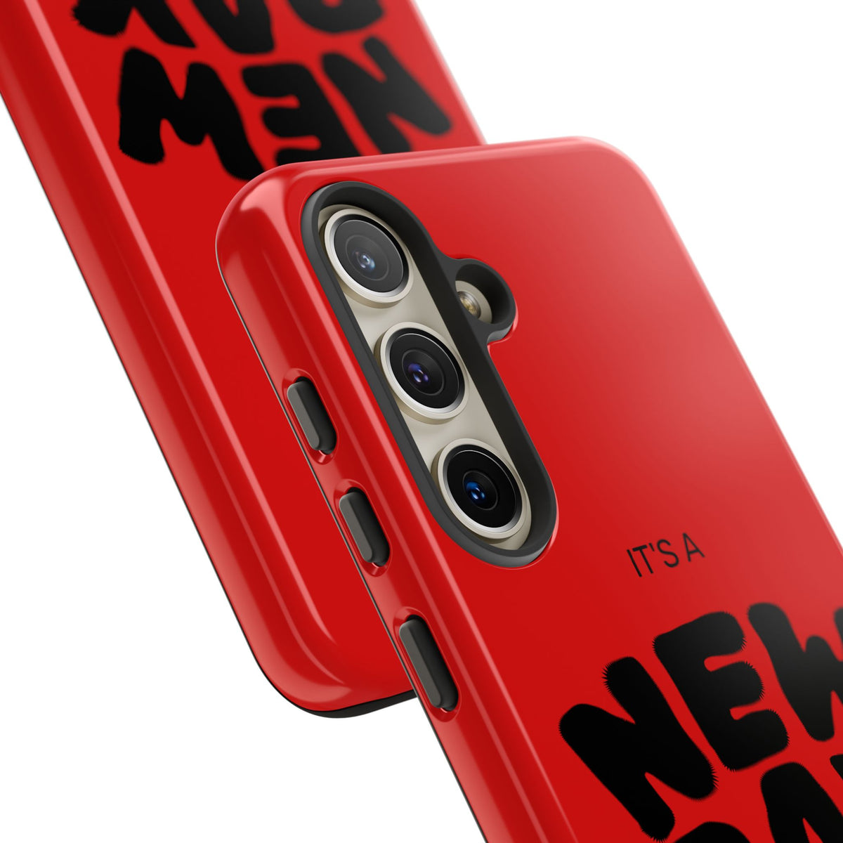 Red 'It's a New Day - Rise N' Shine' Phone Case — Motivational Protective Cover