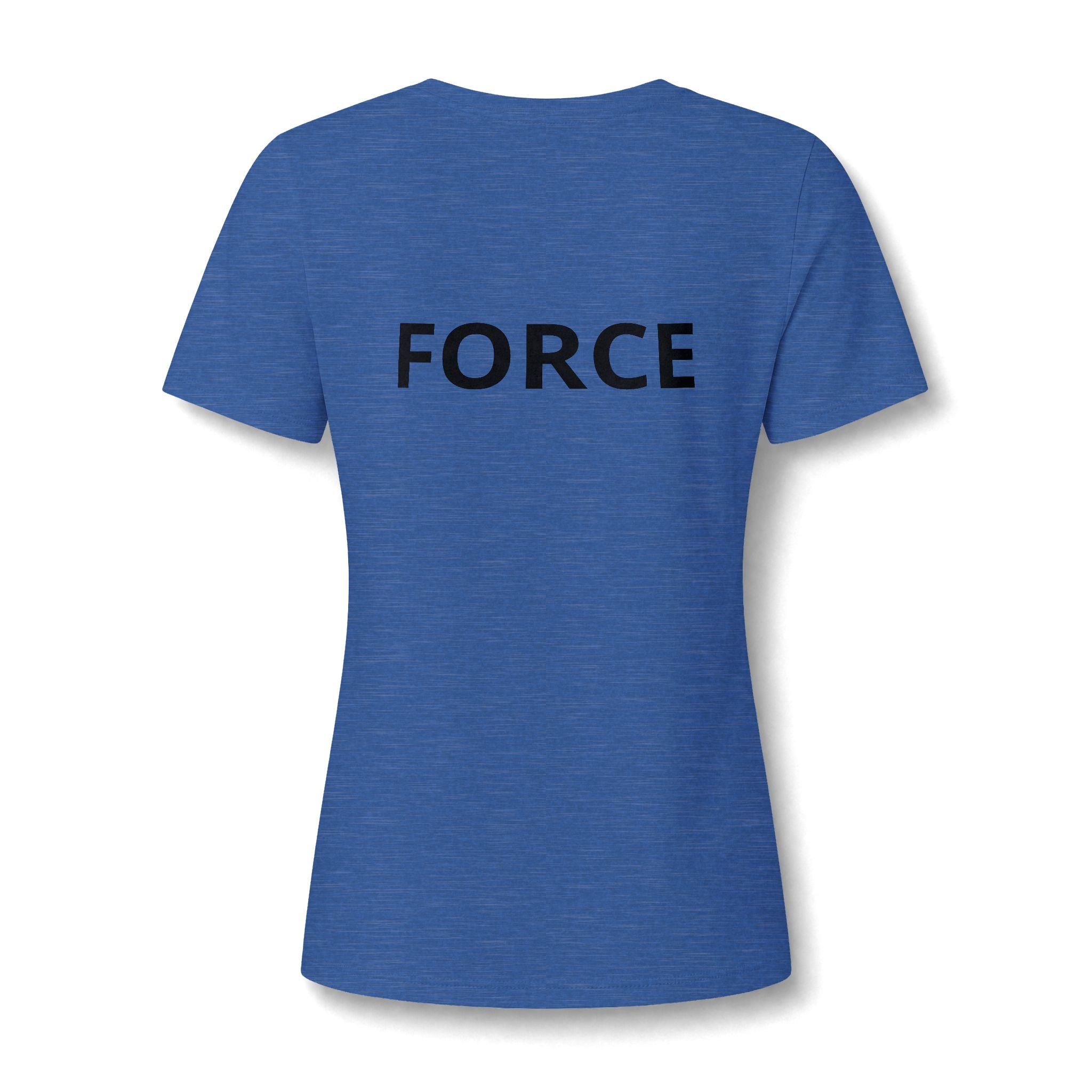 Women's V-Neck Tee — "May the Force Be With You" Lightly Printed Star Wars Fan Shirt