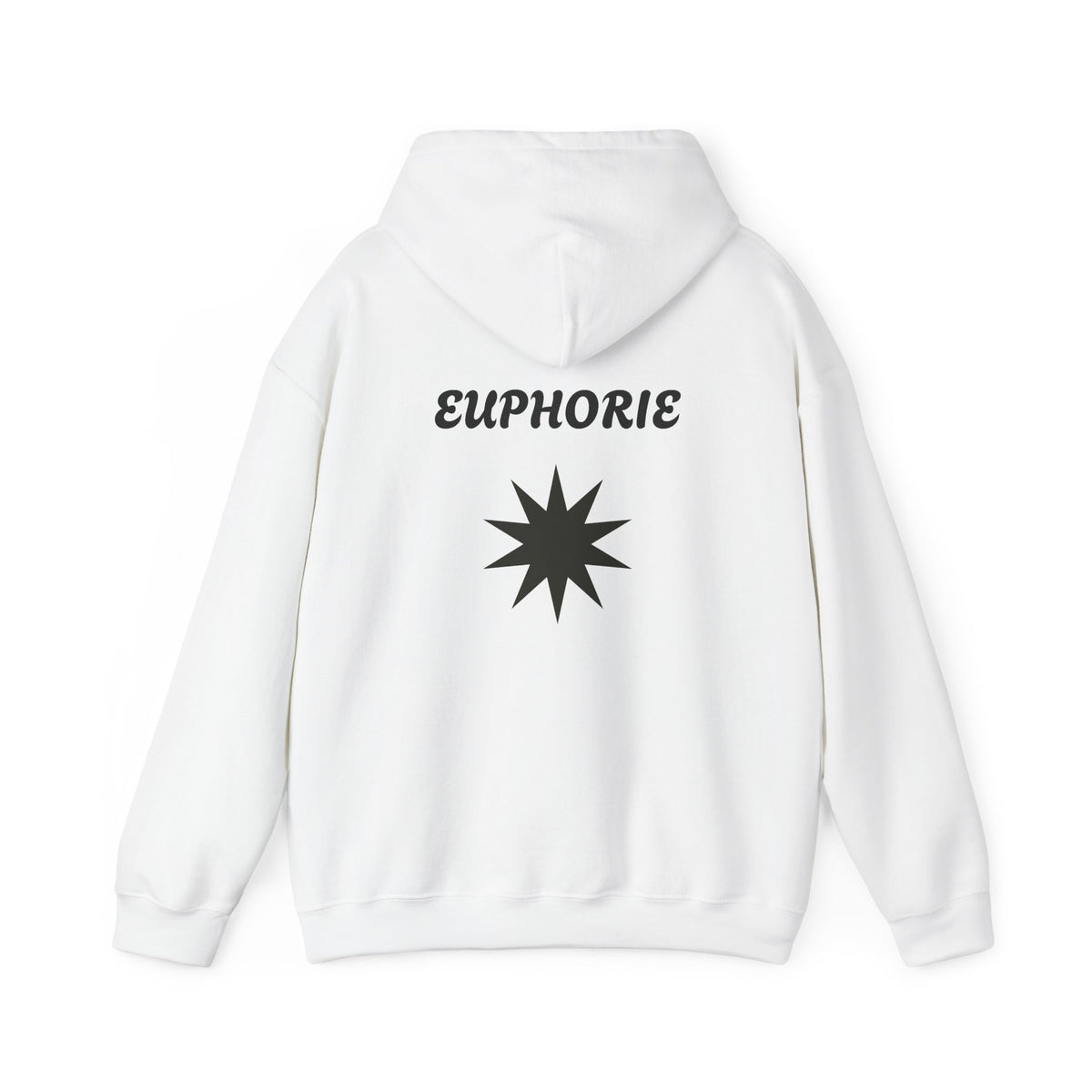 Euphoria Star Hoodie – Minimal Graphic White Pullover