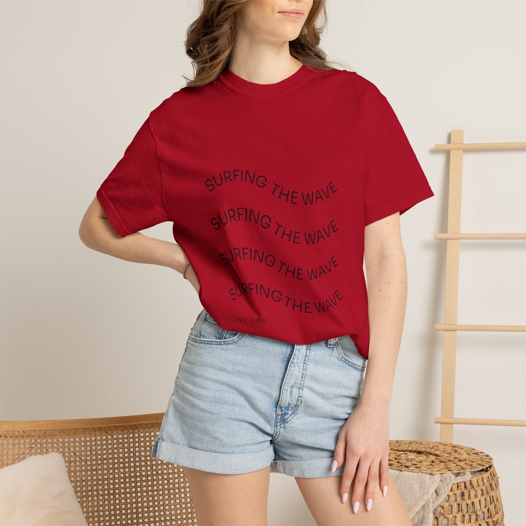 Surfing The Wave Graphic T-Shirt — Retro Beach Vibe Tee