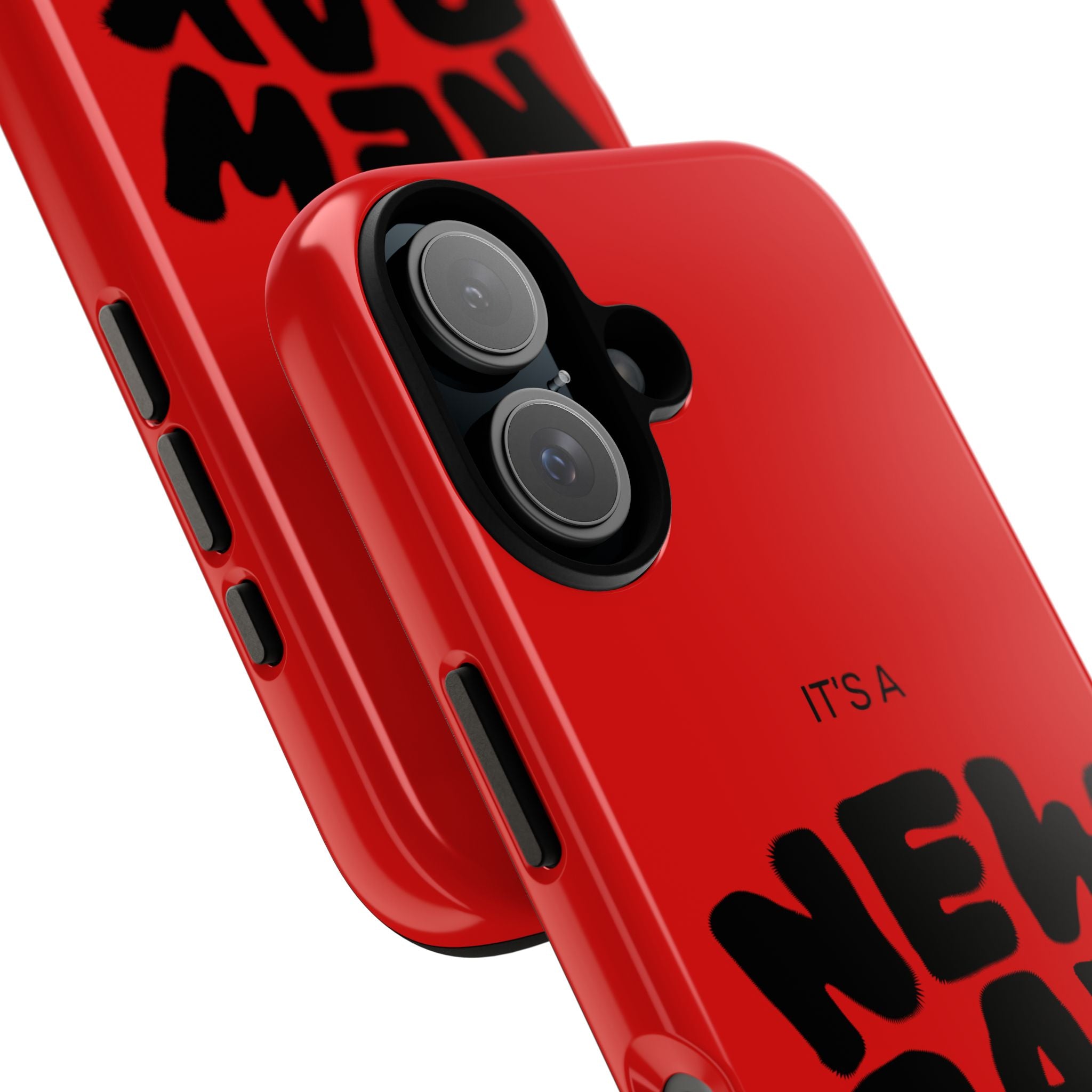 Red 'It's a New Day - Rise N' Shine' Phone Case — Motivational Protective Cover