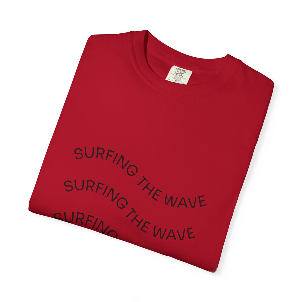 Surfing The Wave Graphic T-Shirt — Retro Beach Vibe Tee