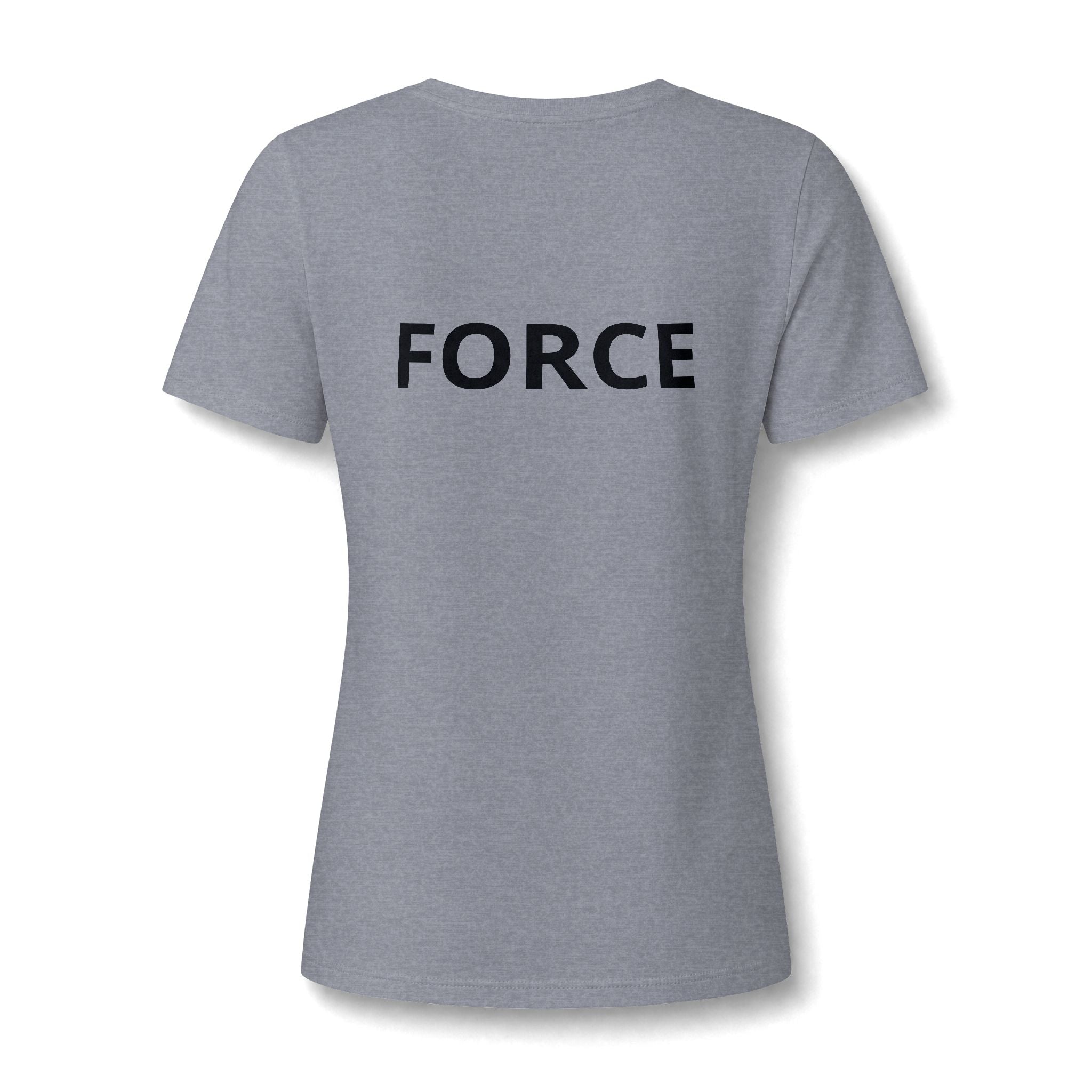 Women's V-Neck Tee — "May the Force Be With You" Lightly Printed Star Wars Fan Shirt