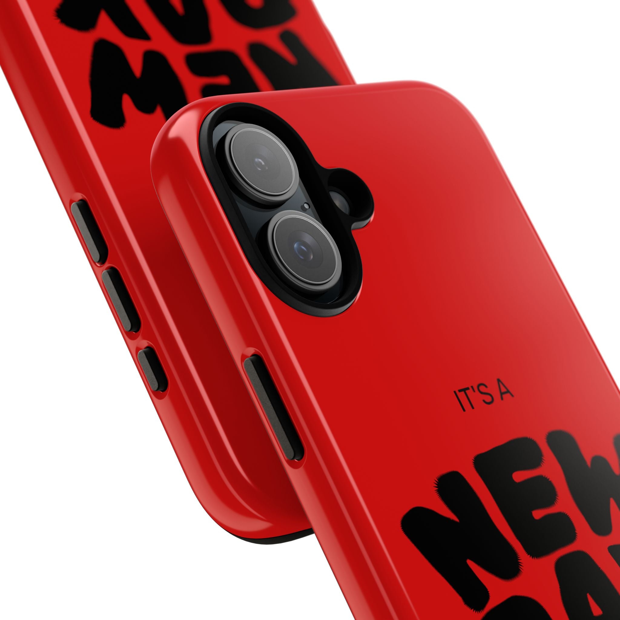Red 'It's a New Day - Rise N' Shine' Phone Case — Motivational Protective Cover