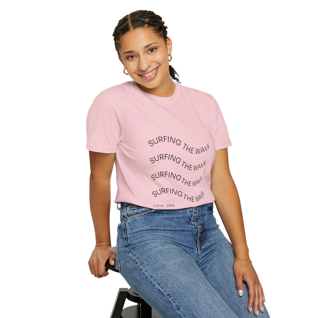 Surfing The Wave Graphic T-Shirt — Retro Beach Vibe Tee