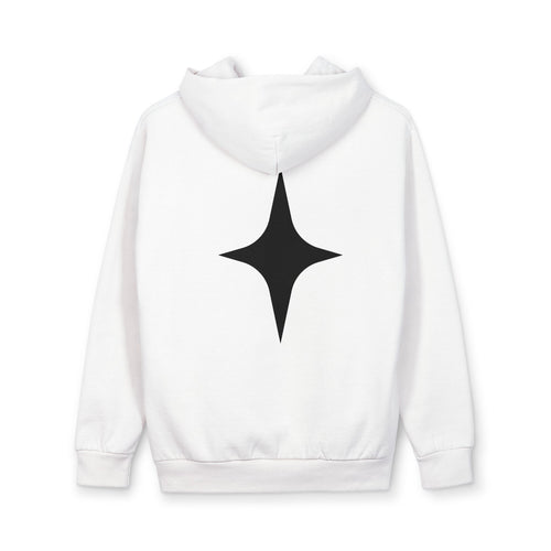 A-Train Pullover Hoodie — Minimalist Star Back Graphic