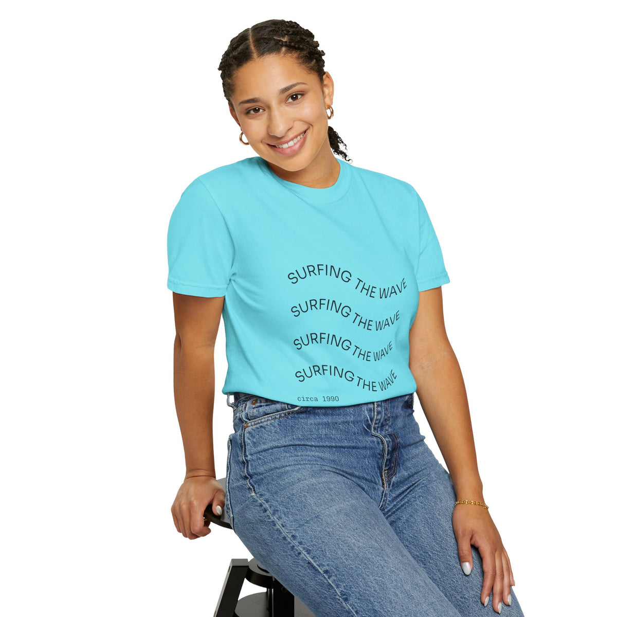 Surfing The Wave Graphic T-Shirt — Retro Beach Vibe Tee