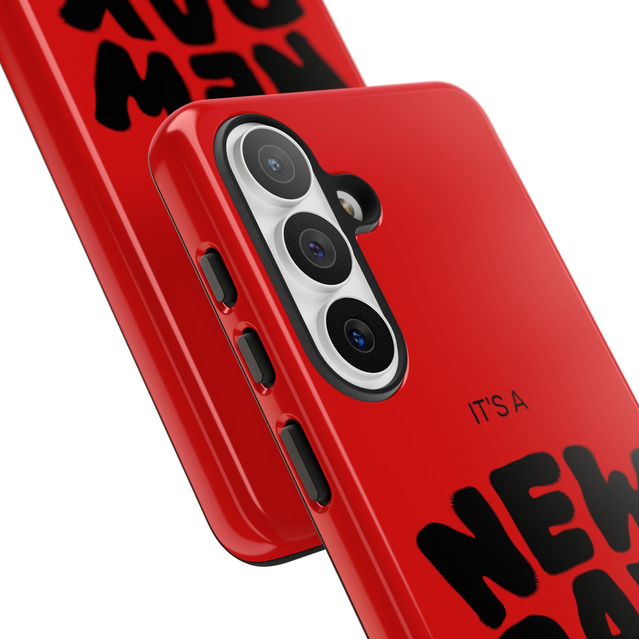 Red 'It's a New Day - Rise N' Shine' Phone Case — Motivational Protective Cover