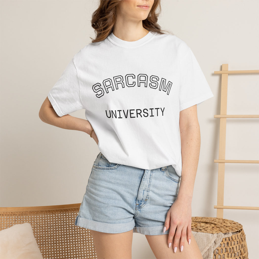 Sarcasm University T-Shirt — Funny College Humor Tee