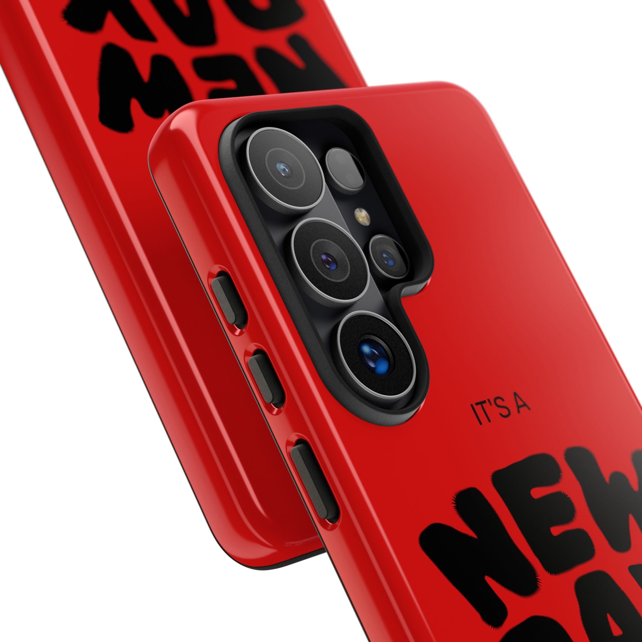 Red 'It's a New Day - Rise N' Shine' Phone Case — Motivational Protective Cover