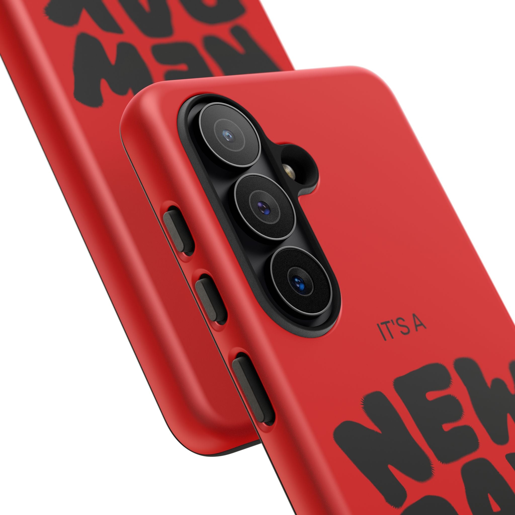 Red 'It's a New Day - Rise N' Shine' Phone Case — Motivational Protective Cover