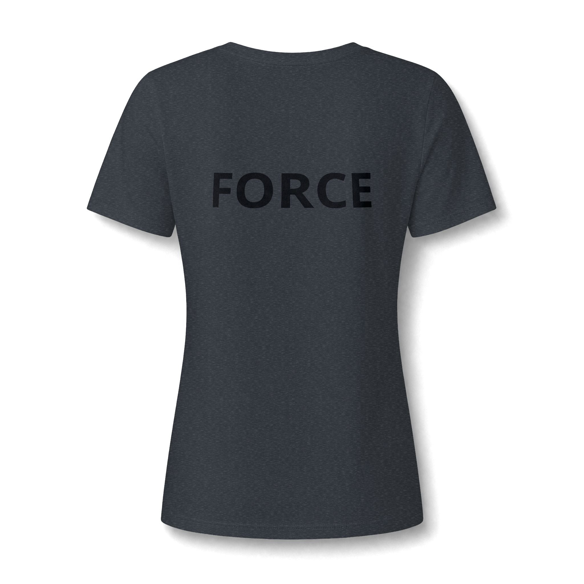 Women's V-Neck Tee — "May the Force Be With You" Lightly Printed Star Wars Fan Shirt