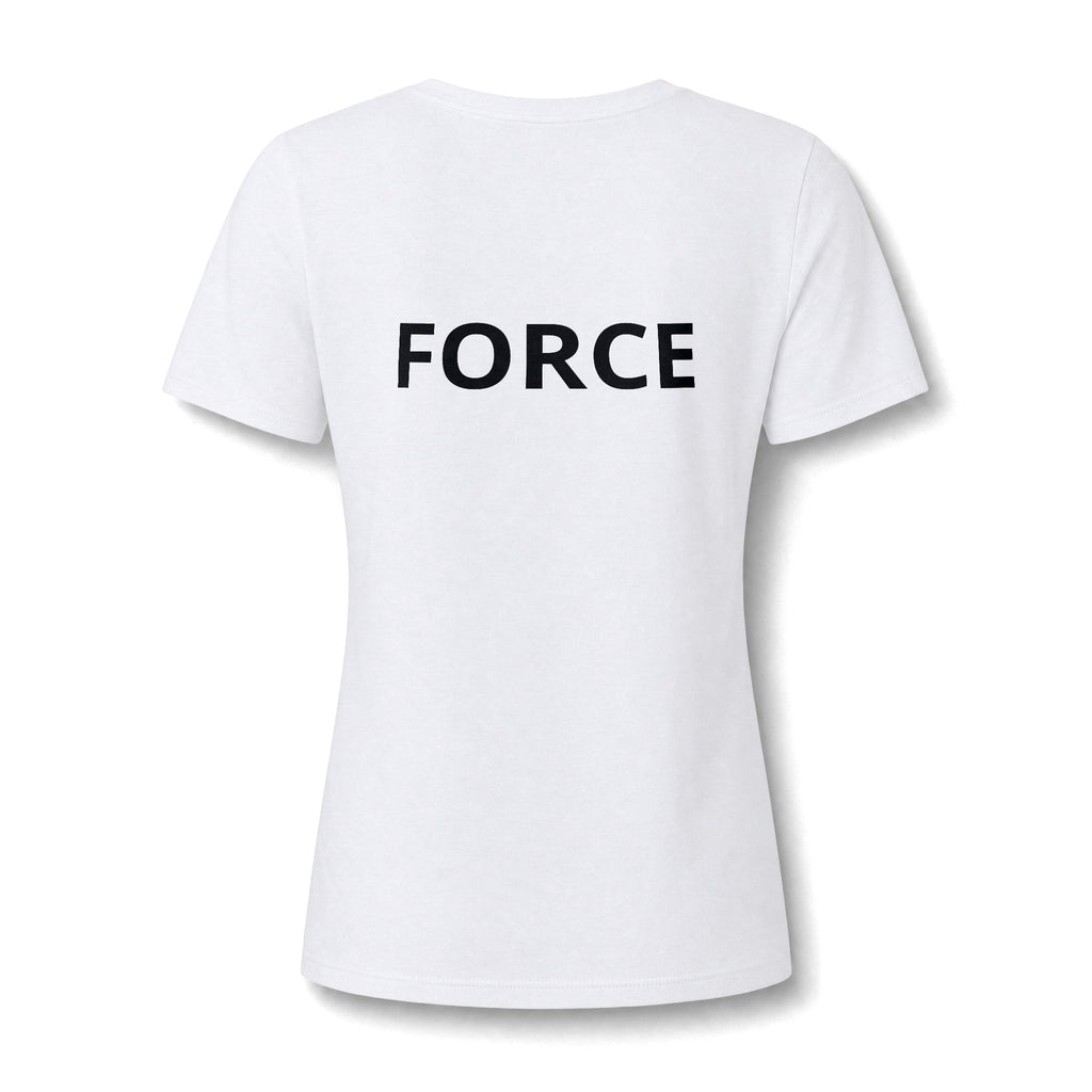 Women's V-Neck Tee — "May the Force Be With You" Lightly Printed Star Wars Fan Shirt