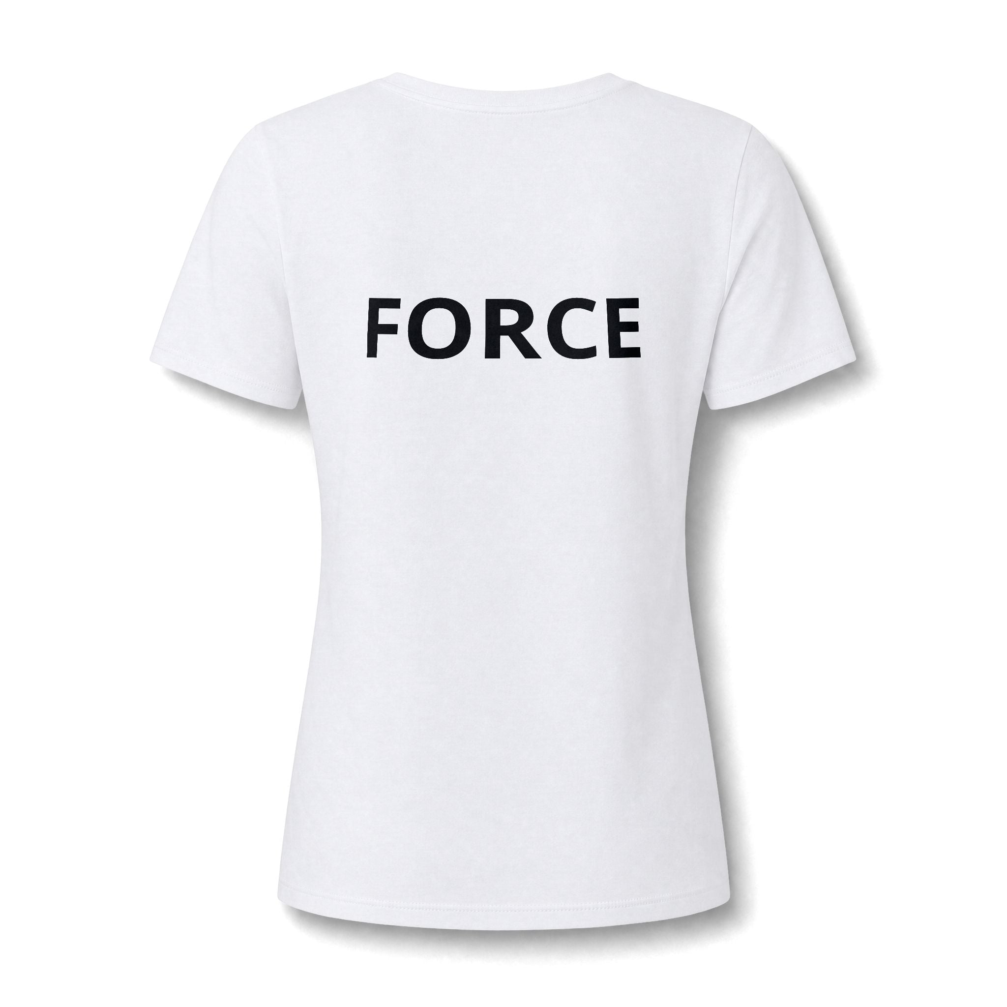 Women's V-Neck Tee — "May the Force Be With You" Lightly Printed Star Wars Fan Shirt